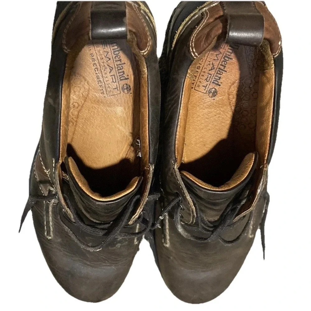 Timberland 73590 Waterproof Leather Oxford Shoes Mens 9.5 D Brown